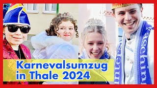 20 Karnevalsumzug in Thale im Harz  Karneval 2024 [upl. by Seaman760]