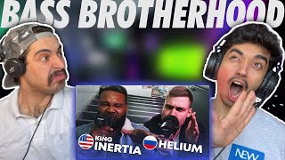 THRILLERS REACT  King Inertia 🇺🇸 x Helium 🇷🇺  Bass Brotherhood  REACTION VIDEO [upl. by Irra]