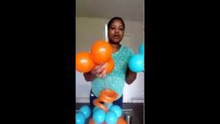 DIY How to make a Balloon Topiary ball Centrepiece [upl. by Agace]