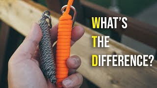 Nylon Vs Polyester Paracord  KNOW THE DIFFERENCE [upl. by Hairabez]