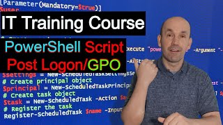 Logon PowerShell Script and Group Policy Object GPO Free Windows Server Training Course [upl. by Meisel]