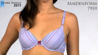 2011 Undie Awards Select TShirt Bra  Maidenform 7959 [upl. by Ayanat]