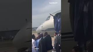 Presidentelect Bola Tinubu wife arrive in Nigeria from Paris [upl. by Acsot]