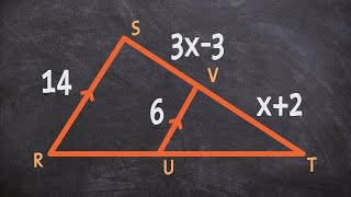 Using similar triangles to find the measure of x [upl. by Anaya385]