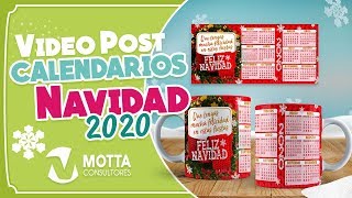 DISEÑOS TAZA CALENDARIO 2020 PARA SUBLIMAR [upl. by Onailil]