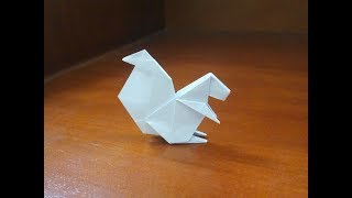 Origami Tutorial  How To Make a paper squirrel easy [upl. by Nettie]