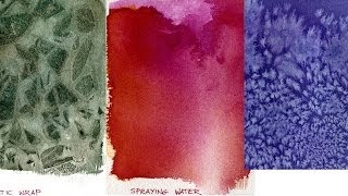 Watercolor Painting Lessons  Special Effects [upl. by Eedya]