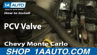 How to Replace PCV Valve 9505 Chevy Monte Carlo [upl. by Alisen8]