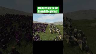 400 Imperial Recruits vs 100 Imperial Legionary bannerlord [upl. by Smart]