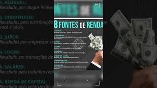 8 FONTES DE RENDA comoinvestiremfundosimobiliarios bolsadevalores investimentos [upl. by Eirallih37]