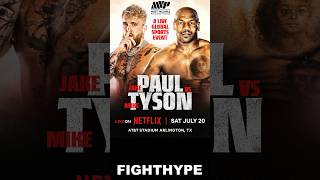 WOW Mike Tyson vs Jake Paul SET for July 20 at ATampT Stadium on NETFLIX [upl. by Esyak]