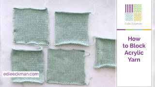 How to Block Acrylic Yarn [upl. by Lilas974]