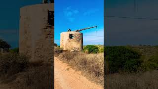 Old Windmill on the Algarve Coast in Portugal 🇵🇹 shorts [upl. by Sirrep509]