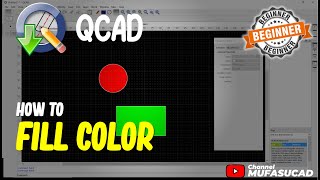 QCAD How To Fill Color [upl. by Airotna]