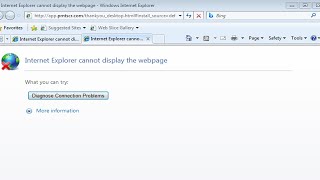 Internet Explorer cannot display the webpage  diagnose connection problem [upl. by Eustacia]