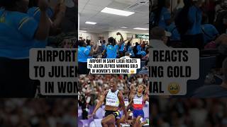 Julien Alfred won the first ever Olympic medal for Saint Lucia ❤️🥇 [upl. by Ilbert]