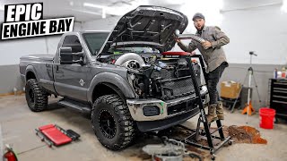 ULTIMATE 67 Powerstroke Engine Bay Make Over  Part 1 [upl. by Smaoht]