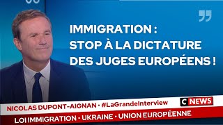 Immigration  stop à la dictature des juges européens  · CNEWS 151223 [upl. by Akerahs701]