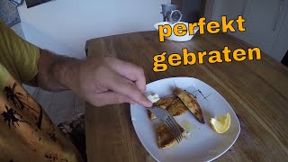 Barsch in Butter braten RezeptAnleitung [upl. by Dlaregztif]