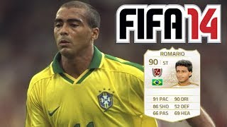 FIFA 14  LEGEND Romario 90 Player Review  FUTWIZ [upl. by Enala114]