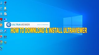 How to Install UltraViewer  How to Download UltraViewer For Windows 781011  install Laptop [upl. by Ahsatin]