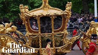 Hologram of Queen Elizabeth appears inside 260yearold golden carriage [upl. by Aritak302]