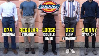 COMPLETE Guide To Dickies Work Pants  Which Fit Is Best 874 873 Double Knee Cargo Skinny [upl. by Navinod]