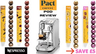 Pact Coffee Pod Review  Nespresso Compatible Pods [upl. by Homovec]