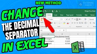 How to Change the Decimal Separator in Excel  Easy Tricks [upl. by Radbun224]