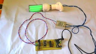 Remote controlled CFL using nRF24L01 transceiver ATmega328 and ATtiny85 [upl. by Osgood]