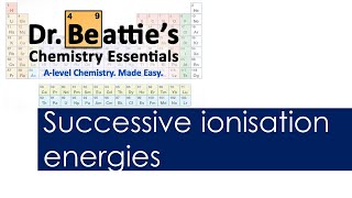 Successive ionisation energies  Alevel Chemistry  Year 1 [upl. by Charline]