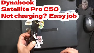 Dynabook Toshiba Satellite Pro C50 not charging board repair  when everything goes wrong [upl. by Nodroj]