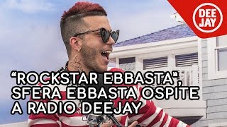 Sfera Ebbasta a Radio Deejay il mio look dalla pelliccia rosa agli occhiali a forma di cuore [upl. by Valma]