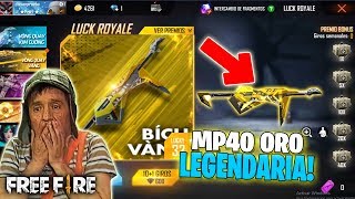 ¡TRÜCO PARA CONS3GUIR LA SKIN LEGENDARIA MP40ESPADA DE ORO EN FREE FIRE [upl. by Rhyner]