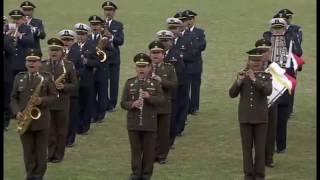 Marcha Tupac Amaru quot BANDA DEL EJERCITO PERUANOquot en el Bicentenario de Argentina 2016 [upl. by Eisso]