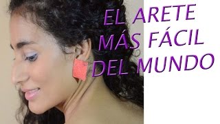 DIY Bisutería Pendientes Reciclado  Aretes de Moda  ACCESORIOS MARSA [upl. by Hendon]