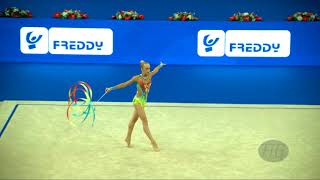 PODGORSEK Aleksandra SLO  2017 Rhythmic Worlds Pesaro ITA  Qualifications Ribbon [upl. by Longawa50]