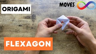 EASY FLEXAGON ORIGAMI TUTORIAL STEP BY STEP  HOW TO MAKE A PAPER FLEXAGON ORIGAMI  FOLDING ALWAYS [upl. by Bigford827]