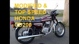 HONDA CD200 ROADMASTER  MODIFIED amp TOP SPEED HONDA ROADMASTER [upl. by Wertheimer113]