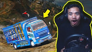 TRUK NEW WAHYU ABADI NAIK GUNUNG TERTINGGI MOUNT CHILIAD  GTA 5 [upl. by Houston]