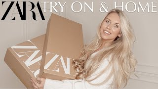 ZARA HAUL  Fashion Try On amp ZARA Home [upl. by Roath]