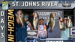 ELITE Day 3 weighin at the St Johns River [upl. by Lenra633]