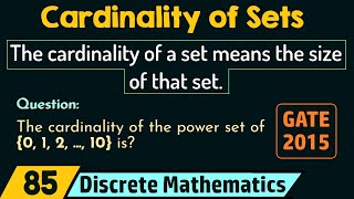 Cardinality of Sets [upl. by Sokin493]