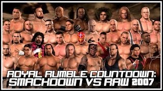 WWE Smackdown vs RAW 2007  30 Man Royal Rumble Match [upl. by Ruhtua10]