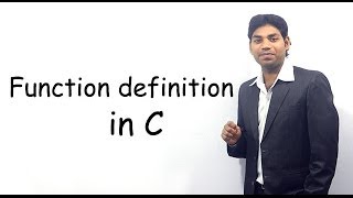 Function Definition in C HINDIURDU [upl. by Tdnaltroc]