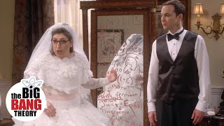 Amy and Sheldon Discover SuperAsymmetry on their Wedding Day  The Big Bang Theory [upl. by Lorrac]