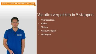 Gebruiksaanwijzing Vacuumzak Demonstartievideo [upl. by Aicilif]