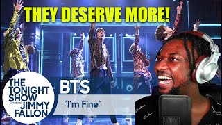 BTS quotIm Finequot  The Tonight Show Starring Jimmy Fallon  SINGER REACTION amp ANALYSIS [upl. by Peterec]