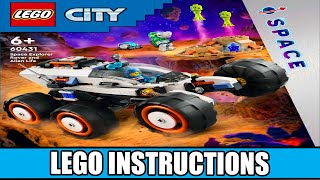 LEGO Instructions  City  60431  Space Explorer Rover and Alien Life All Books [upl. by Ekalb77]