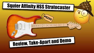 2021 Squier Affinity FMT HSS Stratocaster  Review TakeApart Demo [upl. by Ric277]